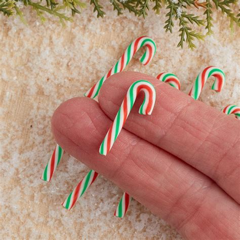 Miniature Candy Canes Holiday Miniatures Dollhouse Miniatures