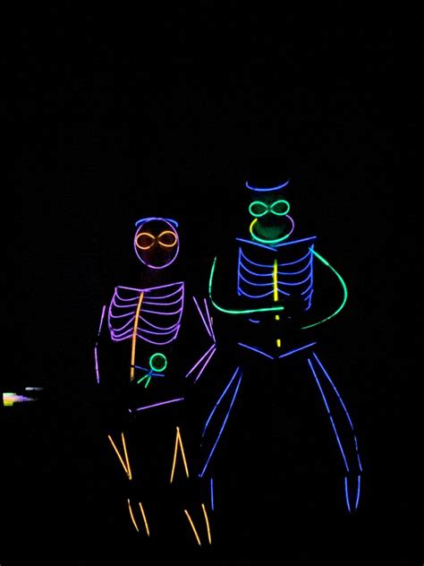 Glow Stick Skeletons Glow In Dark Party Glow Halloween Halloween