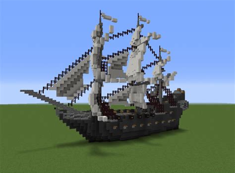 Pirate Ship The Black Pearl Blueprints For Minecraft Houses