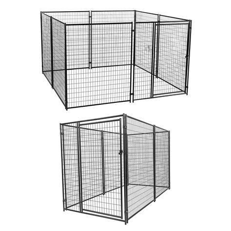 Lucky Dog Large Modular Welded Wire Box Indoor Outdoor Dog Kennel Pick