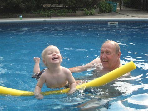 Swimming With Grandpa Don Allen Fawcett Flickr