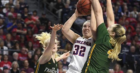 No 24 Gonzaga Goes For Pac 12 Season Sweep With Win Over Wash State