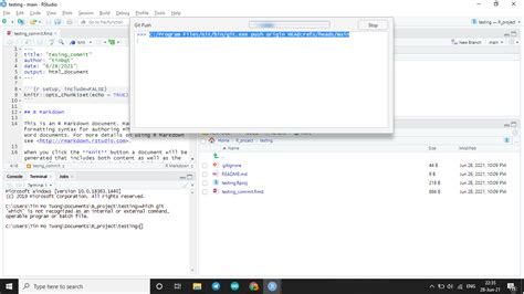 Can Not Push File On Github From Rstudio Rstudio Ide Posit Community