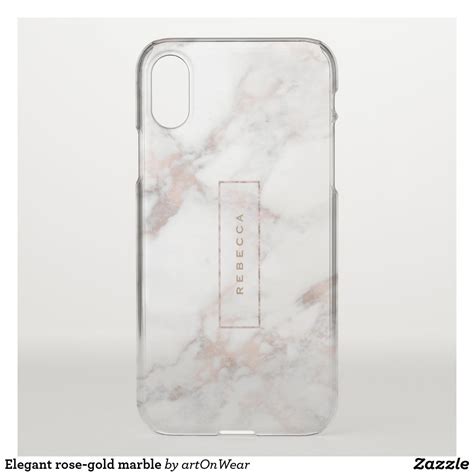 Elegant Rose Gold Marble Uncommon Iphone Case Zazzle Rose Gold