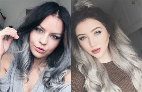 Magnifying Ombre Grey Hair Colors Pretty