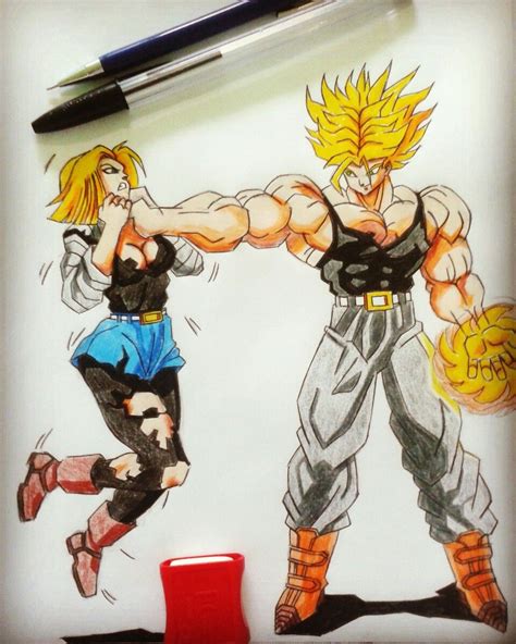 Android 18 Vs Trunks