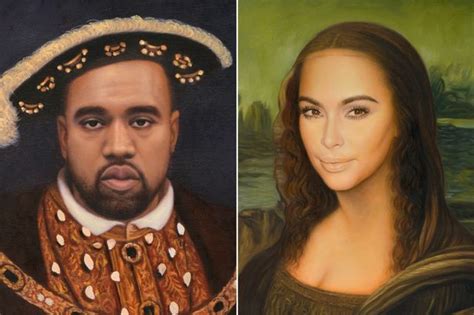 Kim And Kanye Reimagined As Iconic Famous Faces In New Portraits Mona