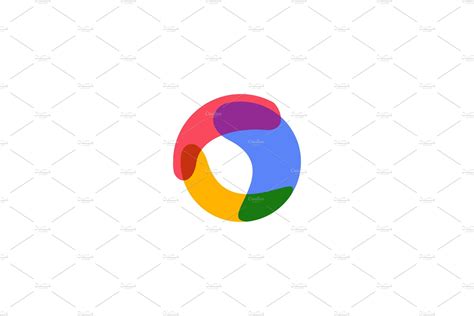 Abstract Circle Overlapping Logo Creative Illustrator Templates