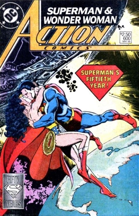 Superman And Wonder Woman In Action Comics 600 Cover Art By John Byrne Kurt Schaffenberger