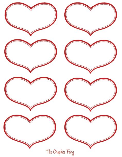Vintage Valentine Printable Antique Heart Labels The Graphics Fairy