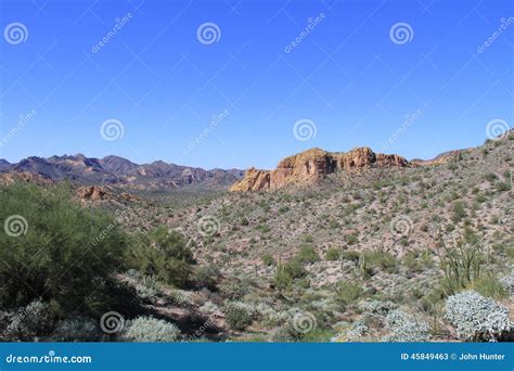 Looking West Across The Arizona Desertpinal Countyarizona Usa Stock