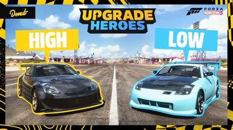 Experience Donut Medias Hi Low Cars In Forza Horizon 5 Upgrade Heroes