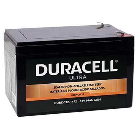 Duracell Duracell Ultra 12v Sla Sealed Lead Acid 14ah Deep Cycle Agm