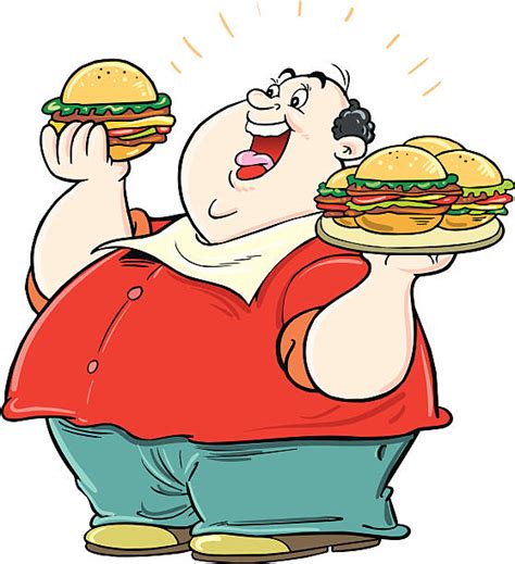 260 Fat People Eating Burgers Drawing Stock Illustrations Royalty
