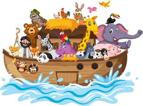 Animais Entrando Na Arca De Noé