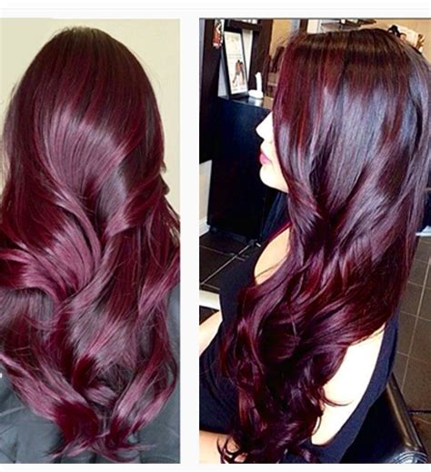 wine deep red hair color vineprintdesign