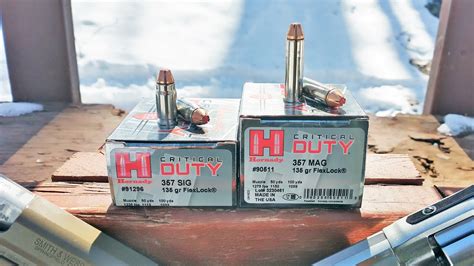 357 Sig Vs 357 Magnum Hornady Critical Duty Ballistic Gel Test