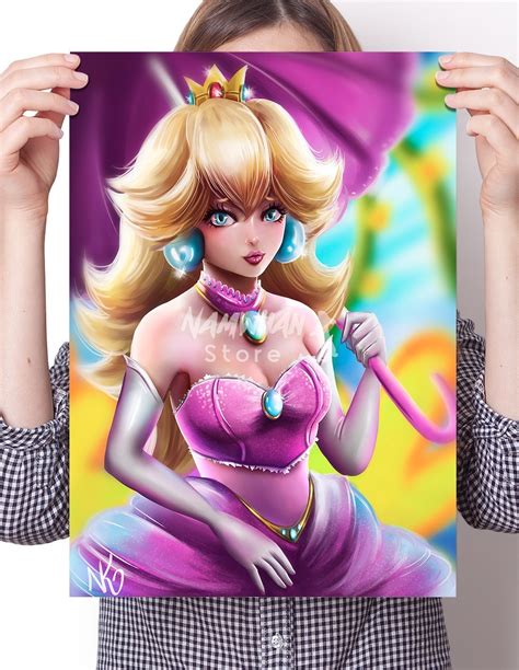 Princess Peach Mario Poster Namwhan Store