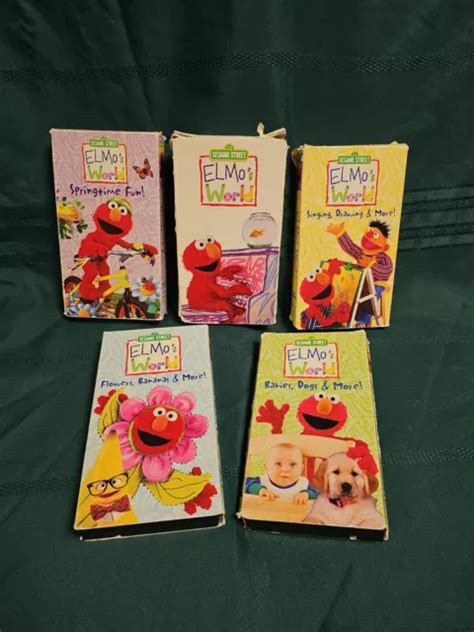 Sesame Street Vhs Lot Of Elmos World Various Titles Picclick