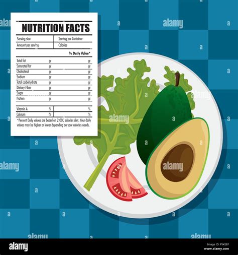 Healthy Food With Nutritional Facts Stock Vector Image And Art Alamy