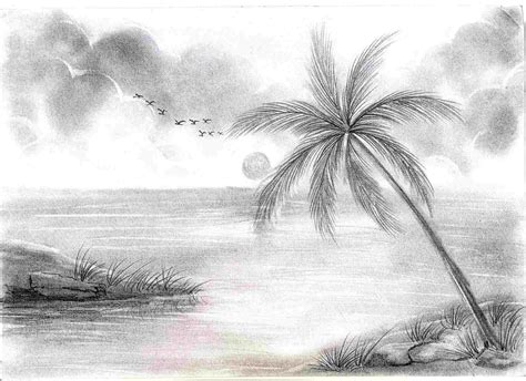 Sunset Drawings In Pencil At Explore Collection Of