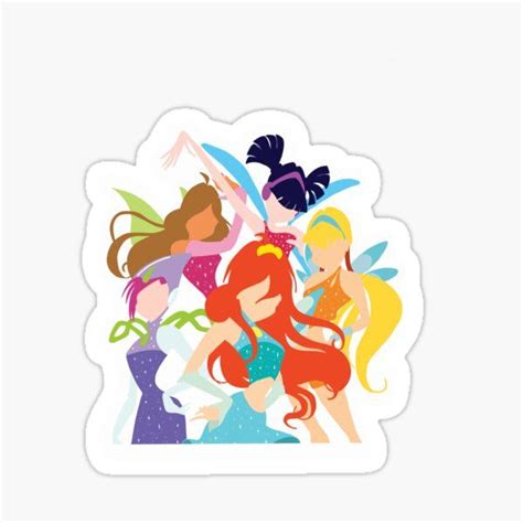 Winx Club Sticker For Sale By Kierawd Disney Stickers Printables Poster Stickers Cool Stickers