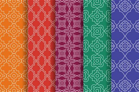 Arabic geometric seamless patterns | Pre-Designed Illustrator Graphics ...