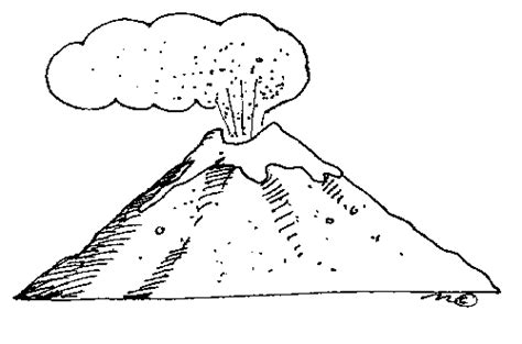 Volcano Clip Art Black And White Images Pictures Becuo