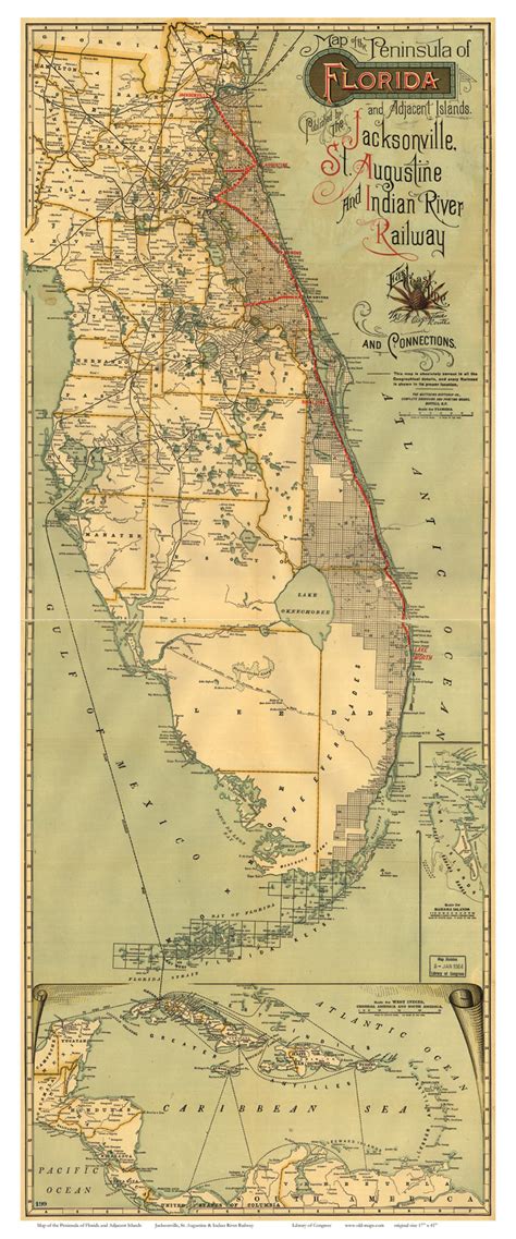 Old State Maps Of Florida