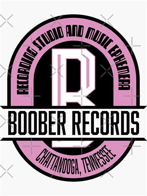 Boober Records Vintage Logo Sticker By Tolovefate Redbubble