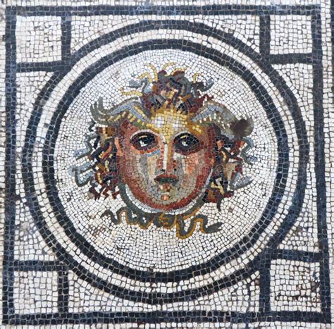 Medusa Mosaic In Pompeii Stock Image Image Of Mosaic 103069033