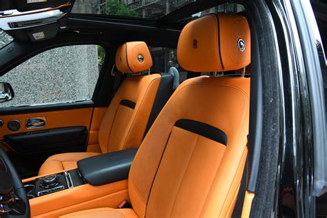 Rolls Royce Cullinan Orange Interior Photos Laderniere Auto