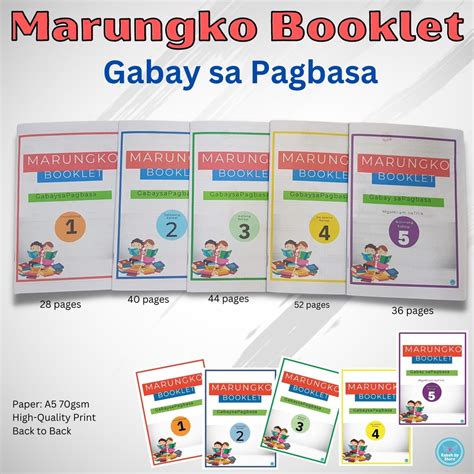 Marungko Booklet Gabay Sa Pagbasa Workbook Worksheet Rabah Up Store