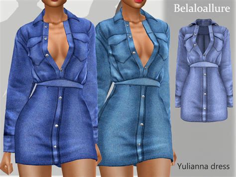 Belaloallure Yulianna Dress By Belal At Tsr Sims Updates