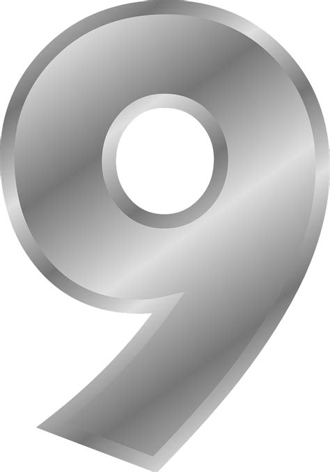 Numeral Nove 9 Número · Gráfico Vetorial Grátis No Pixabay