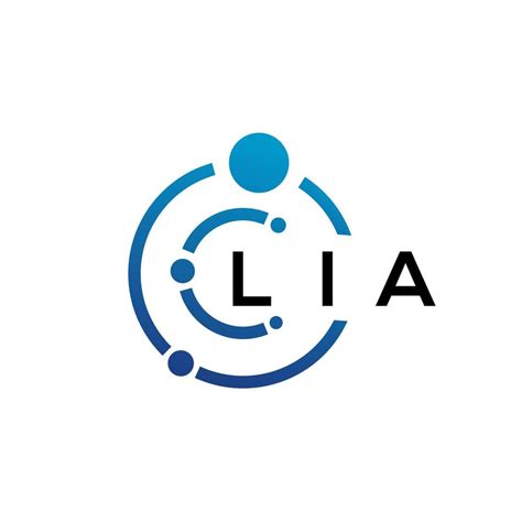 Lia Letter Technology Logo Design On White Background Lia Creative