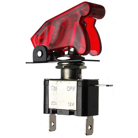 12v 20a Motorcycle Car Modification Switch Red Illuminated Led Toggle