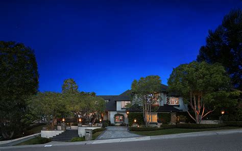 Photos Usa Laguna Hills Mansion Night Time Trees Houses Cities