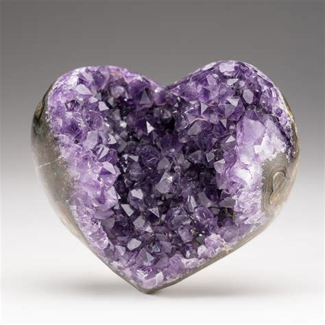 Genuine Polished Amethyst Crystal Clustered Heart V2 Astro Gallery