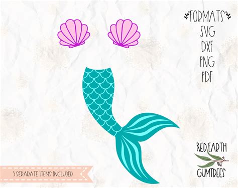 Similar design products to mermaids, mermaid graphics & illustrations, under the sea. Mermaid tail and bra set in SVG, PDF, DXF, PNG formats ...