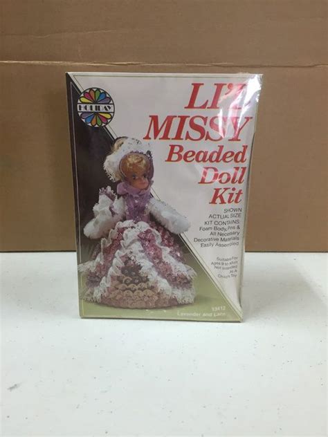 l il missy beaded doll kit lavendar and lace etsy dolls beaded lil