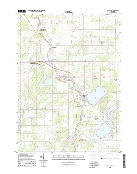 Mytopo Silver Lake Wisconsin Usgs Quad Topo Map