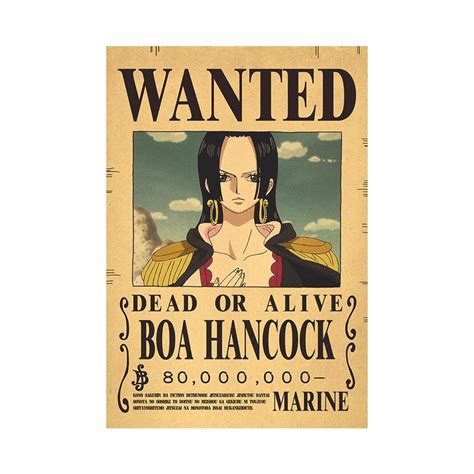 Poster Hancock Wanted One Piece Mugiwara Shop