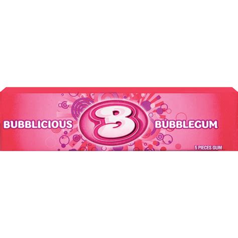 Bubblicious Original Bubble Gum 1 Pack 5 Pieces Chewing Gum Foodtown