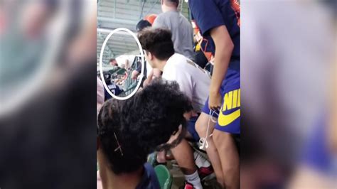 Foul Fall Astros Fan Flips Over Railing Trying To Catch Ball At Minute Maid Park Abc13 Houston