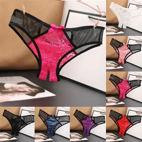 Women S Sexy Open Crotch Panties Briefs Crotchless Lingerie Underwear Knickers 4 44 Picclick