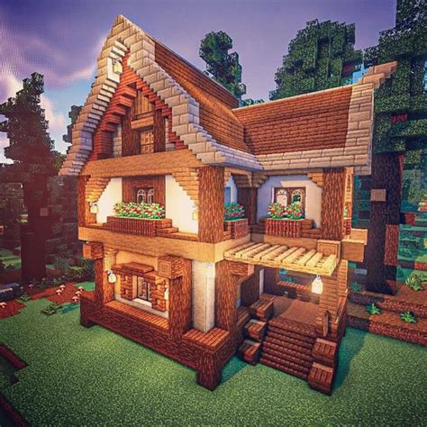 Acacia Wood Minecraft House Bruin Blog