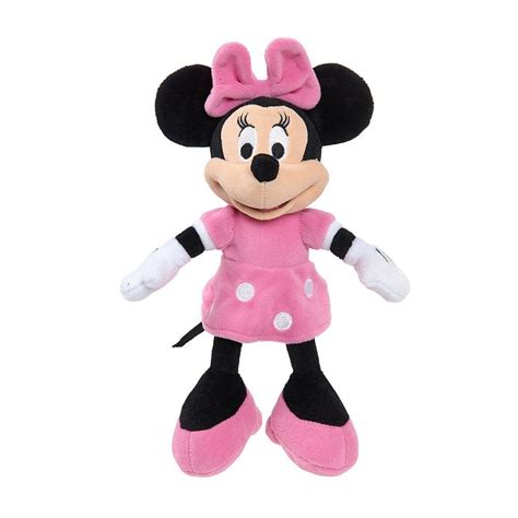 Plush Disney Minnie Mouse Pink Dress 7 Soft Doll Toys New 100024