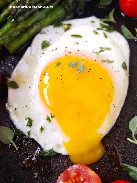 To be on the safe side, they should make sure that the yolks on their fried eggs are fully cooked, not runny as suggested above, and should avoid eating foods that contain raw egg such as homemade mayonnaise or chocolate mousse. How to Cook Perfect Sunny Side Up Eggs (w/ VIDEO) - Easy ...