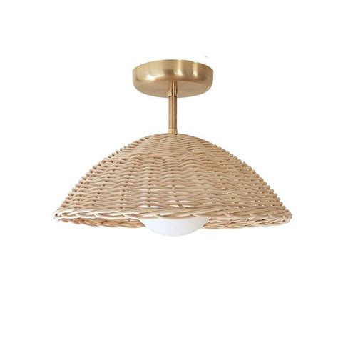 A complete consumer guide to buying ceiling fan lights with useful tips on features and specifications. Rattan Ceiling Light Woven Pendant Lamp Flush Mount ...